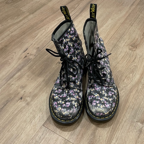 Dr Martens 1460 W Mini Tydee Floral AW004 Boots, Sz 7 - Picture 3 of 8